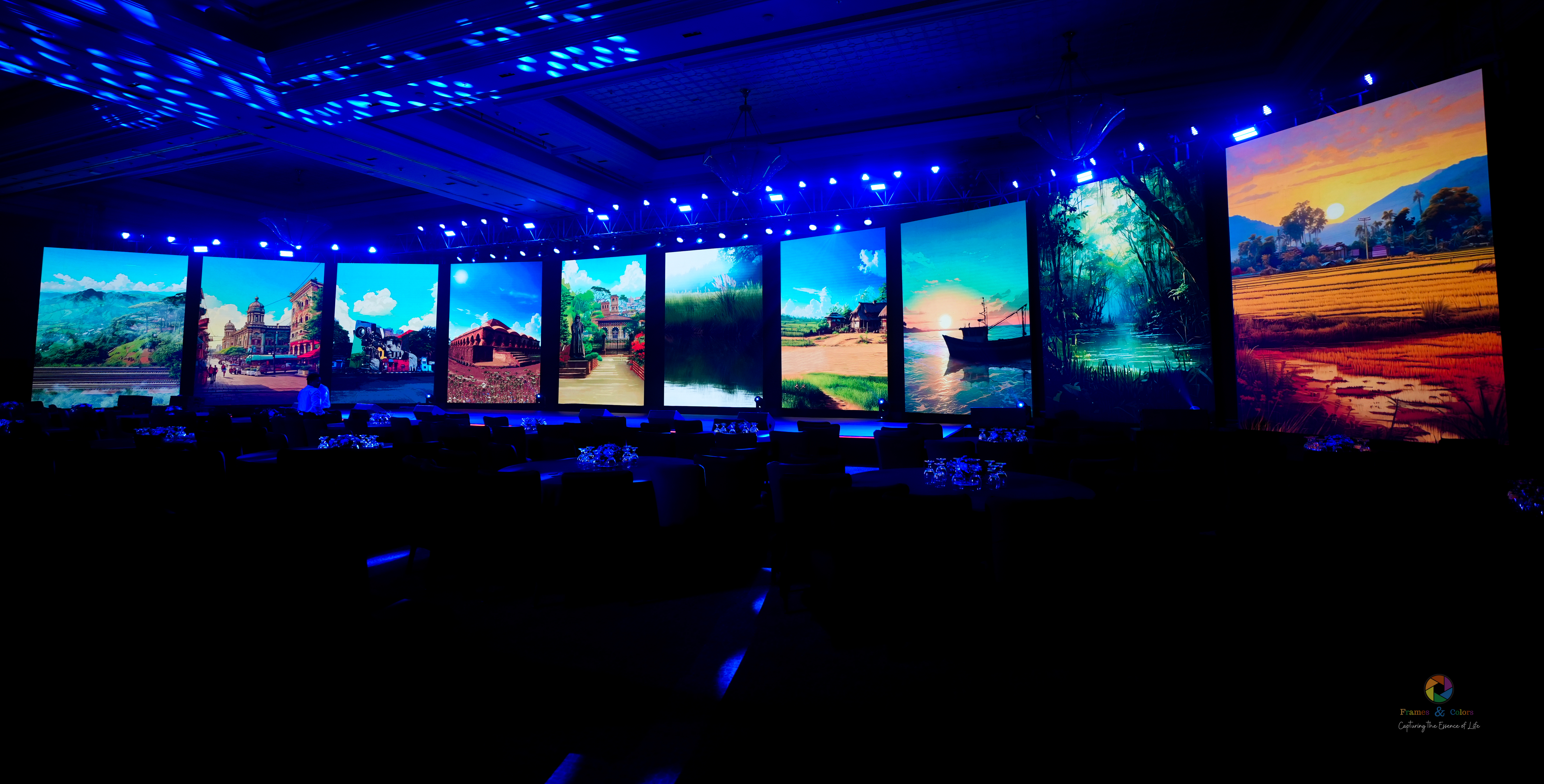 Presenter on stage at a corporate event - Corporate event coverage